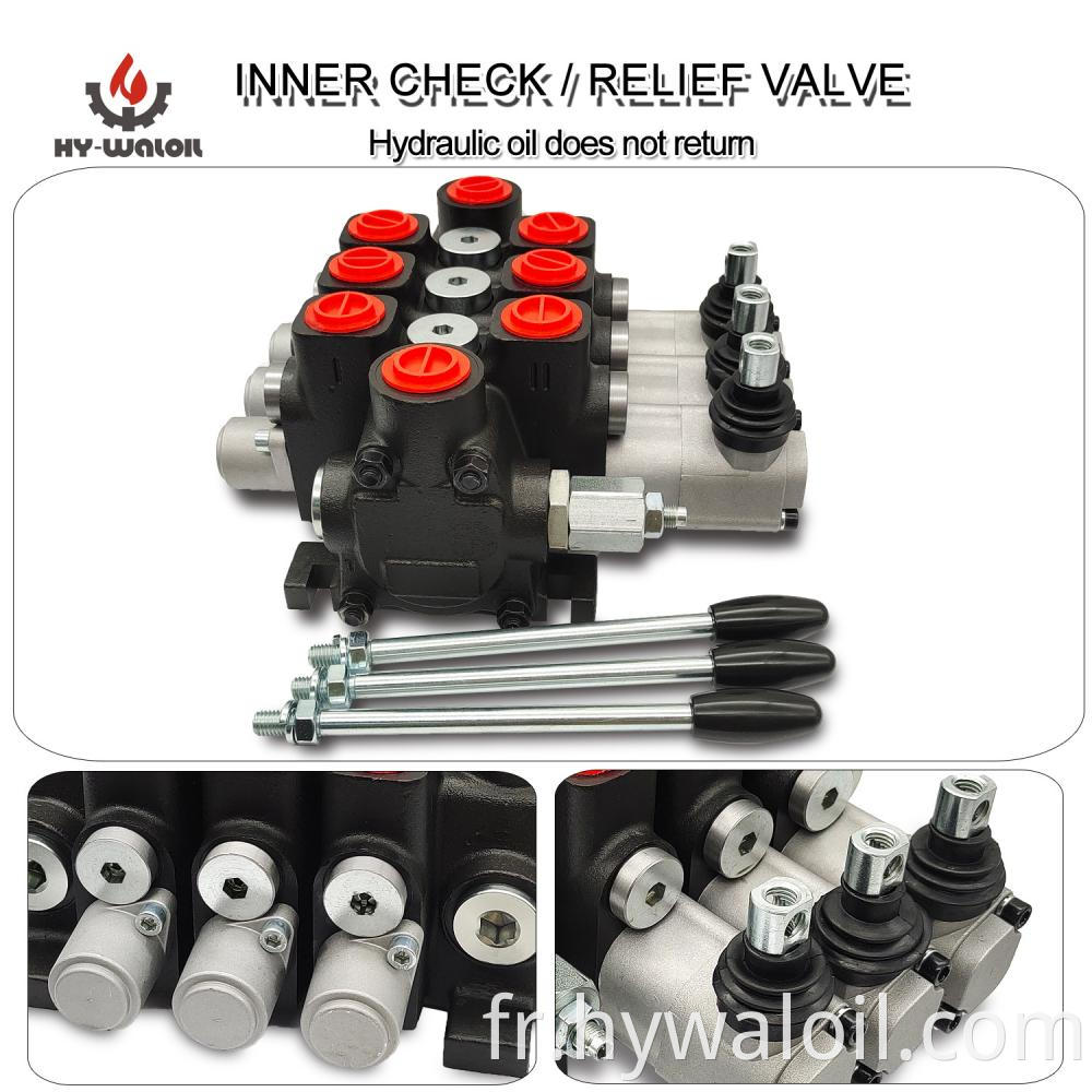 3 Spool Open Center Sectional Valve